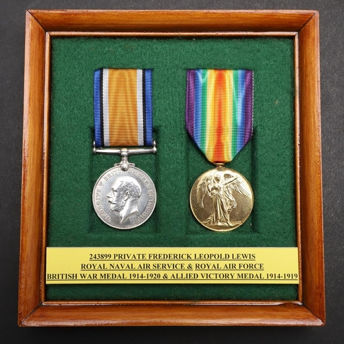 873 - FOUR FIRST WORLD WAR PAIRS TO THE ROYAL AIR FORCE. A pair comprising War Medal and Victory Medal nam... 