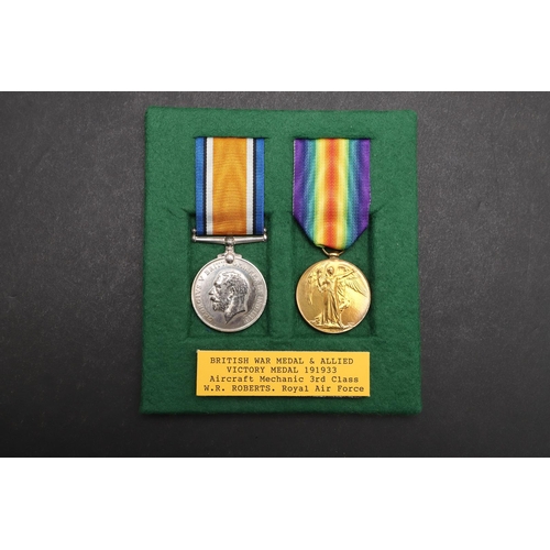 873 - FOUR FIRST WORLD WAR PAIRS TO THE ROYAL AIR FORCE. A pair comprising War Medal and Victory Medal nam... 