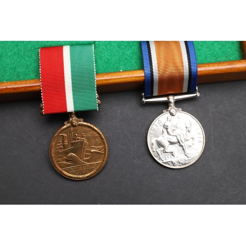 875 - THREE FIRST WORLD WAR MERCANTILE MARINE PAIRS. Three Mercantile Marine and War Medal pairs to: Harol... 