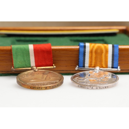 875 - THREE FIRST WORLD WAR MERCANTILE MARINE PAIRS. Three Mercantile Marine and War Medal pairs to: Harol... 