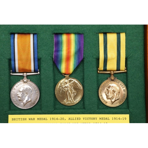 878 - A FIRST WORLD TERRITORIAL TRIO TO THE ROYAL ENGINEERS. A Great War trio comprising War Medal and Vic... 