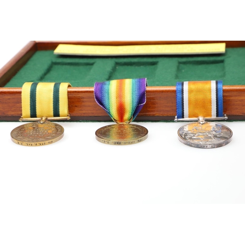 878 - A FIRST WORLD TERRITORIAL TRIO TO THE ROYAL ENGINEERS. A Great War trio comprising War Medal and Vic... 