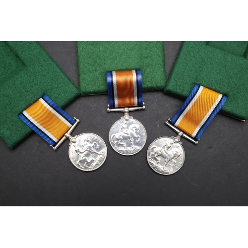 895 - TWO FIRST WORLD WAR CASUALTY WAR MEDALS TO THE ROYAL NAVY AND ANOTHER TO THE ROYAL MARINES. Three Wa... 