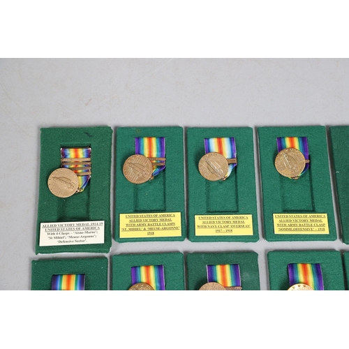 900 - AN EXTENSIVE COLLECTION OF FIRST WORLD WAR INTER-ALLIED VICTORY MEDALS. A collection of first World ... 