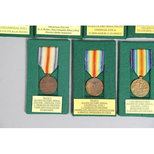 900 - AN EXTENSIVE COLLECTION OF FIRST WORLD WAR INTER-ALLIED VICTORY MEDALS. A collection of first World ... 