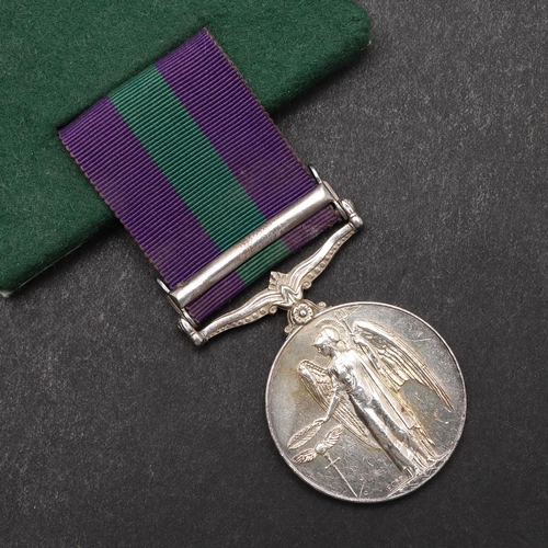 919 - A GENERAL SERVICE MEDAL 1918-1962 WITH S.E. ASIA CLASP TO THE GURKHA RIFLES. A George VI General Ser... 