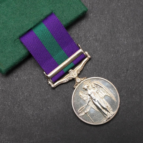 922 - A GENERAL SERVICE MEDAL 1918-1962 WITH MALAYA CLASP TO THE ROYAL ARTILLERY. A George VI General Serv... 