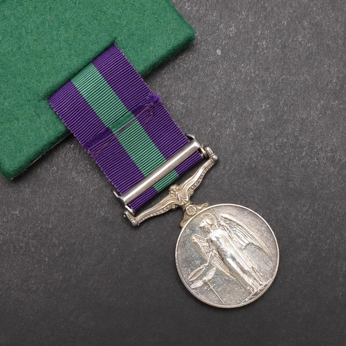 924 - A GENERAL SERVICE MEDAL 1918-1962 WITH MALAYA CLASP TO THE EAST ANGLIAN REGIMENT. An Elizabeth II Ge... 