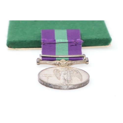 924 - A GENERAL SERVICE MEDAL 1918-1962 WITH MALAYA CLASP TO THE EAST ANGLIAN REGIMENT. An Elizabeth II Ge... 