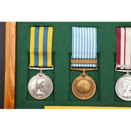 945 - A KOREA AND NEAR EAST GROUP OF FOUR TO THE ROYAL NAVY. A group of four comprising Korean War Medal 1... 