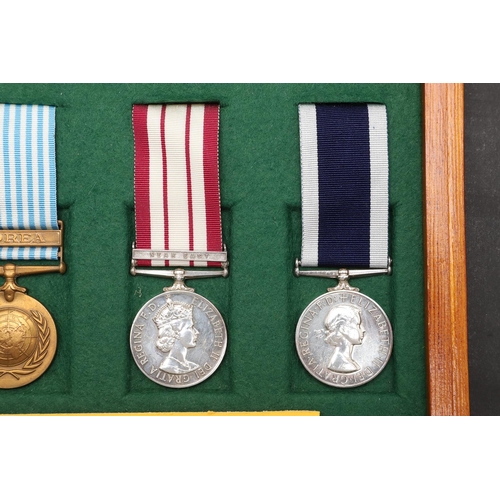 945 - A KOREA AND NEAR EAST GROUP OF FOUR TO THE ROYAL NAVY. A group of four comprising Korean War Medal 1... 