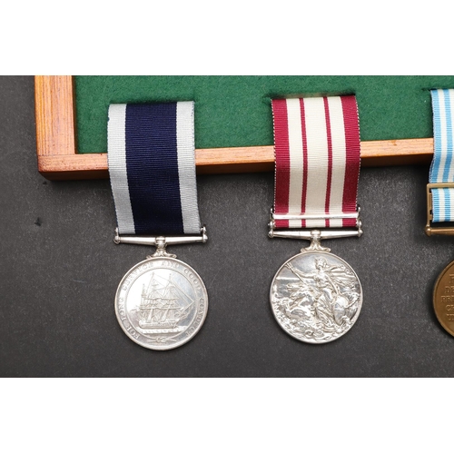 945 - A KOREA AND NEAR EAST GROUP OF FOUR TO THE ROYAL NAVY. A group of four comprising Korean War Medal 1... 