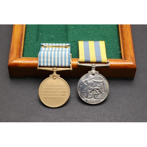 946 - A KOREAN WAR PAIR TO THE ROYAL NAVY. A Korean War Pair comprising Korean War Medal 1950-53 named to ... 