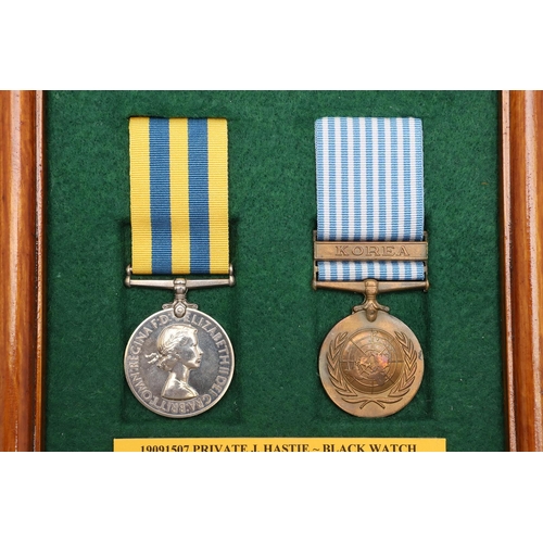 947 - A KOREAN WAR PAIR TO THE BLACK WATCH. A Korean War Pair comprising Korean War Medal 1950-53 named to... 