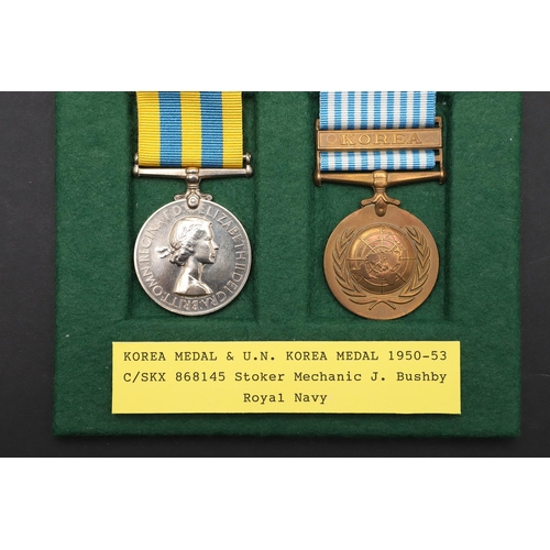 948 - A KOREAN WAR PAIR TO THE ROYAL NAVY. A Korean War Pair comprising Korean War Medal 1950-53 named to ... 