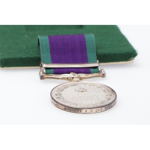 955 - A GENERAL SERVICE MEDAL 1962-2007 WITH DHOFAR CLASP TO THE R.A.F. An Elizabeth II General Service Me... 