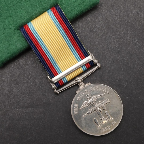 958 - A GULF WAR MEDAL WITH JAN - FEB 1991 CLASP TO THE ROYAL CORPS OF TRANSPORT. A Gulf War Medal 1990-19... 