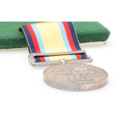 958 - A GULF WAR MEDAL WITH JAN - FEB 1991 CLASP TO THE ROYAL CORPS OF TRANSPORT. A Gulf War Medal 1990-19... 