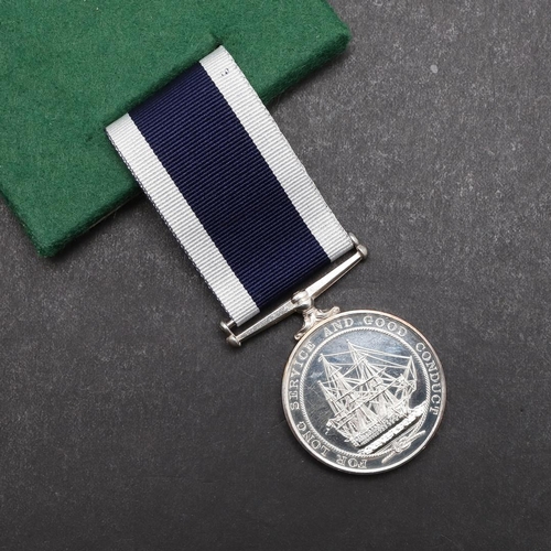 968 - AN ELIZABETH II ROYAL NAVY LONG SERVICE AND GOOD CONDUCT AWARD TO THE ROYAL MARINES. An Elizabeth II... 