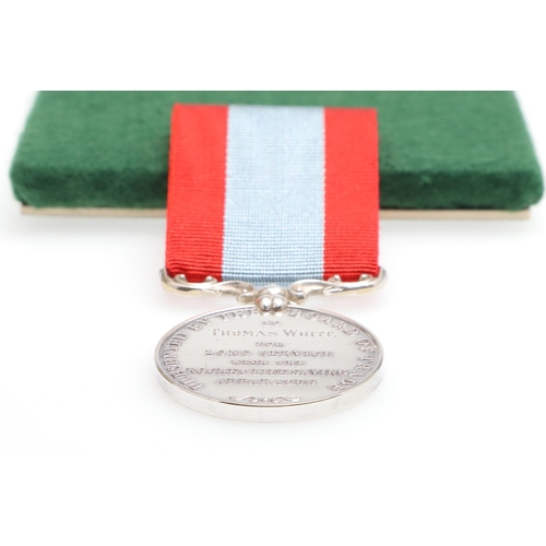 979 - A ROCKET APPARATUS VOLUNTEER LONG SERVICE MEDAL. A George V Rocket Apparatus Long Service and Good C... 