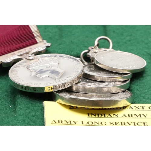 995 - A GEORGE VI INDIAN LONG SERVICE AWARD AND OTHERS. A George VI Long Service and Good Conduct Medal on... 