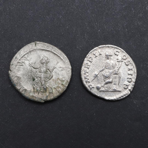 1444 - ROMAN IMPERIAL COINAGE: ELAGABALUS 218-212 AND SEVERUS ALEXANDER 222-235 A.D. Silver Denarius of Ela... 