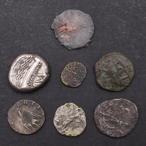 1454 - ROMAN IMPERIAL COINAGE AND OTHER ANCIENT COINS TO INCLUDE CLAUDIUS GOTHICUS, TACITUS I AND II. Four ... 