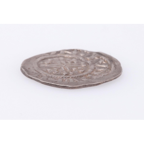 1465 - A RICHARD I SHORT CROSS PENNY 1189-99. Facing crowned bust with seven pearls to the crown, chin and ... 