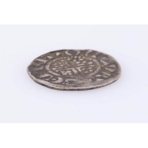 1466 - A KING JOHN SHORT CROSS PENNY, 1199-1216. Facing bust with scepter, in the name of Henricus, revere ... 