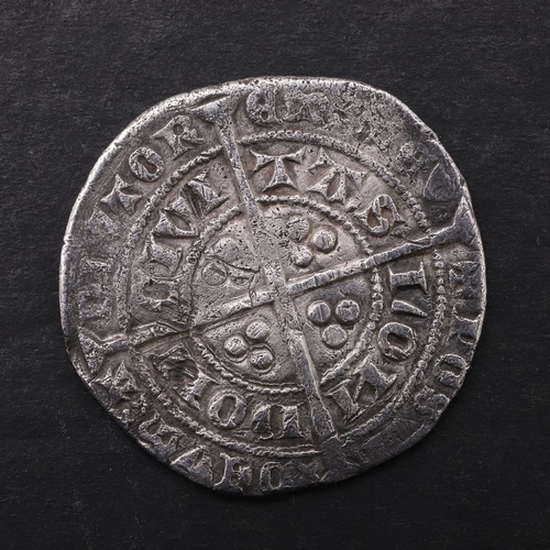 1472 - AN EDWARD III GROAT, 1361-69. A hammered silver groat, treaty period, London mint, facing bust, mint... 