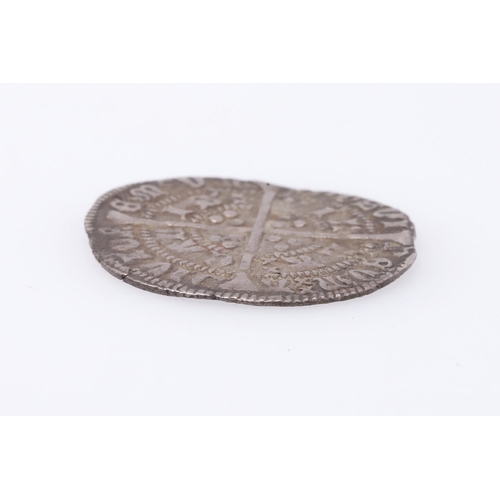 1474 - A HENRY VI LONG CROSS HALF GROAT, 1422-1430. Annulet issue, Facing crowned bust with annulets at the... 