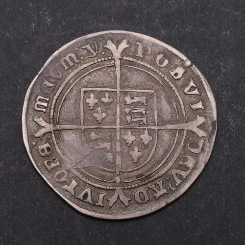 1478 - AN EDWARD VI SHILLING, 1551. A third period shilling, facing bust with rose to the left and value XI... 