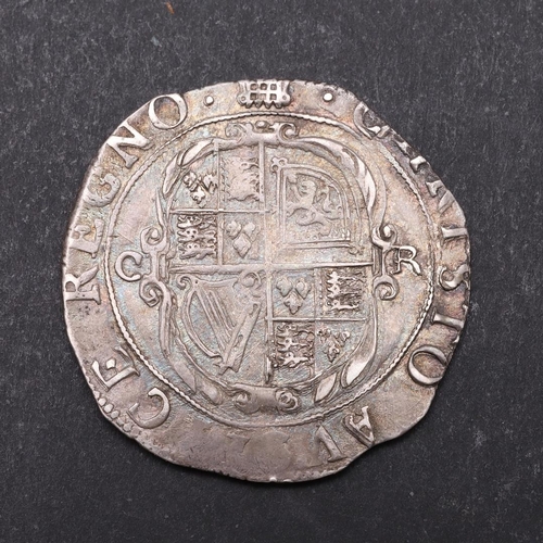 1488 - A CHARLES I SHILLING, 1633-4. A hammered silver shilling, Group D, fourth crowned bust with falling ... 