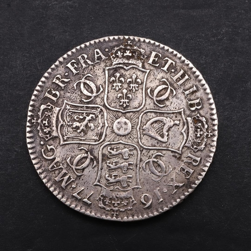 1497 - A CHARLES II HALFCROWN, 1677. A Charles II Halfcrown, fourth draped bust r. with cruciform crowned s... 