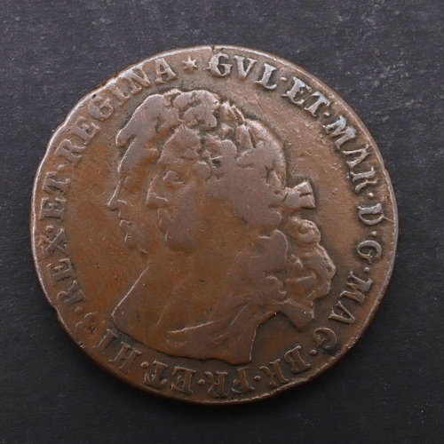 1503 - A SCOTTISH WILLIAM AND MARY BAWBEE. 1692. Conjoined busts l. mint mark star, reverse with thistle be... 