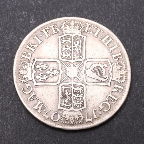 1508 - A QUEEN ANNE HALFCROWN, 1707. Draped bust l, with E below for the Edinburgh mint, Reverse with crown... 