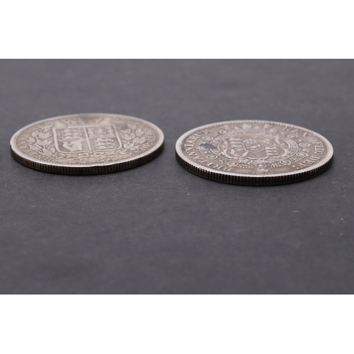 1532 - FOUR HALFCROWNS, 1816 AND LATER. George III, 'Bulls Head' bust r. above date 1816. reverse, crest wi... 