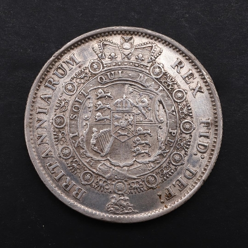 1533 - A GEORGE III HALFCROWN, 1817. A George III Halfcrown, large 'bulls head' bust r. with date 1817, rev... 