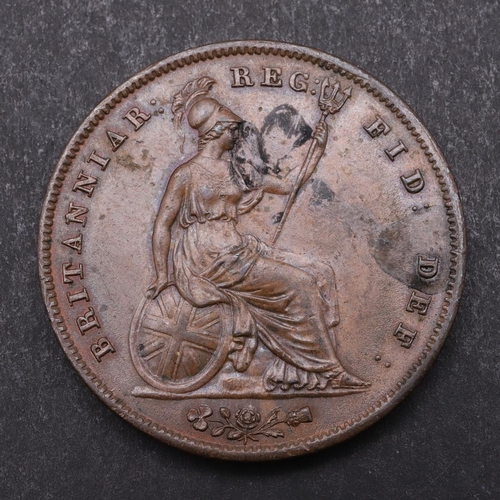 1539 - QUEEN VICTORIA PENNY, 1844. A Queen Victoria penny, young head l. dated 1844, reverse with seated fi... 