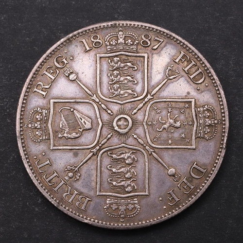 1548 - A QUEEN VICTORIA DOUBLE FLORIN, 1887. A Queen Victoria Double Florin, Jubilee bust l. Reverse crowed... 