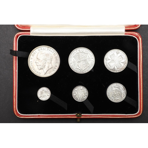 1558 - A GEORGE V SIX COIN PROOF SET, 1927. A George V six coin proof set comprising Wreath Crown, modified... 