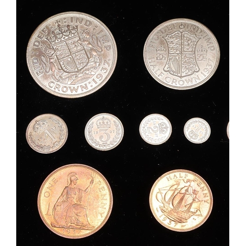 1560 - A GEORGE VI 1937 15 COIN SPECIMEN SET IN CASE OF ISSUE. A 1937 15 coin specimen set comprising Crown... 