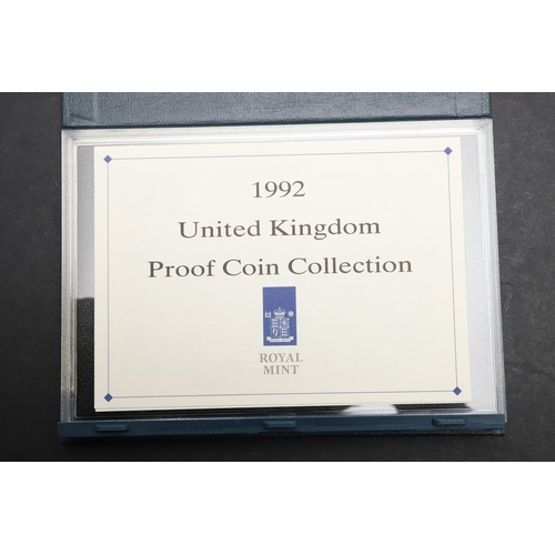 1566 - ROYAL MINT 1992 PROOF COIN COLLECTION WITH EC PRESIDENCY 50 PENCE PIECE. A proof year set for 1992, ... 