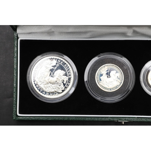 1567 - A ROYAL MINT BRITANNIA FOUR COIN SILVER PROOF SET, 1997. A four coin silver proof set comprising 20p... 