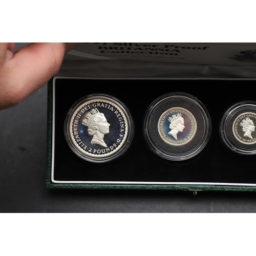 1567 - A ROYAL MINT BRITANNIA FOUR COIN SILVER PROOF SET, 1997. A four coin silver proof set comprising 20p... 