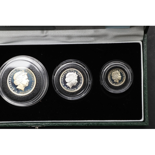 1569 - A ROYAL MINT BRITANNIA FOUR COIN SILVER PROOF SET, 2003. A four coin silver proof set comprising 20p... 