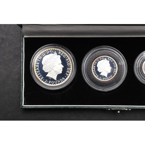 1571 - A ROYAL MINT BRITANNIA FOUR COIN SILVER PROOF SET, 2007. A four coin silver proof set comprising 20p... 