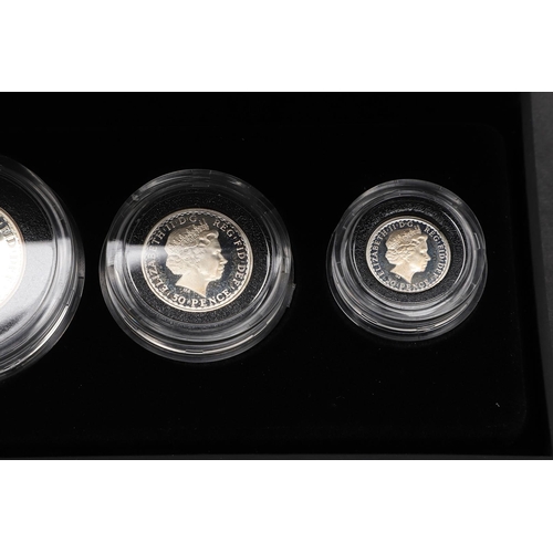 1574 - A ROYAL MINT BRITANNIA FOUR COIN SILVER PROOF SET, 2010. A four coin silver proof set comprising 20p... 