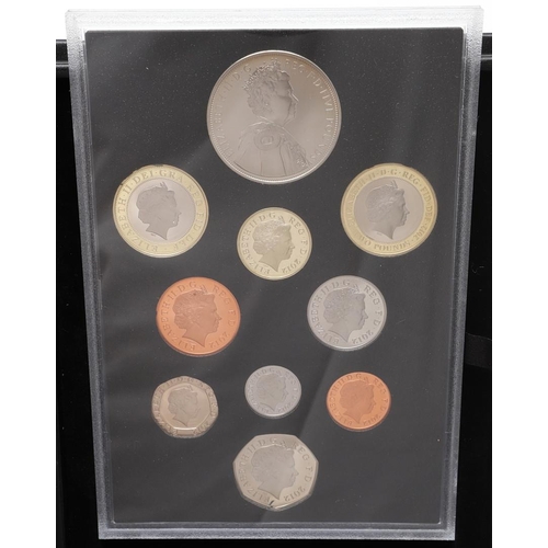 1575 - A ROYAL MINT 2012 PROOF COIN SET. A 2012 United Kingdom proof Coin Set, a ten coin set including £5.... 