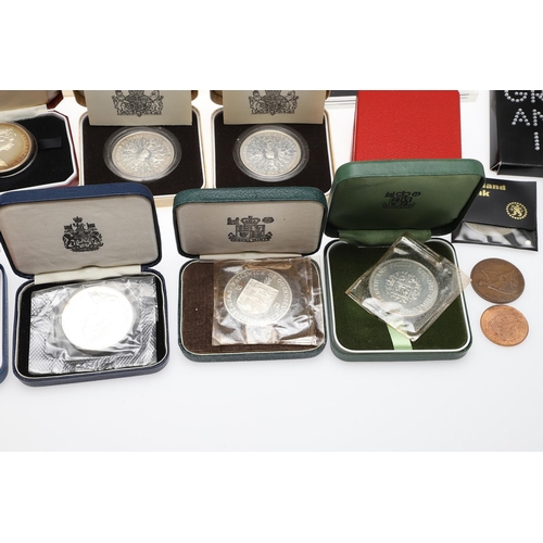 1580 - A COLLECTION OF ROYAL MINT SILVER COMMEMORATIVE ISSUES AND OTHERS. Royal Mint silver commemorative C... 